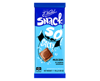Шоколад молочний E.Wedel Snack сіль-злакові кульки, 85г