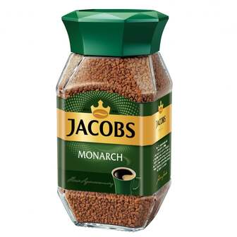 Кава 190г Jacobs Monarch розчинна сублімована 