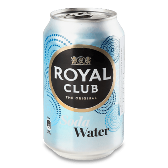 Напій Royal Club «Содова вода» безалкогольний газований, 0,33л