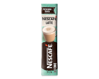 Напій кавовий Nescafe Latte розчинний, 16г