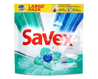 Капсули для прання Savex Extra Fresh, 28шт