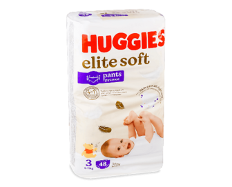 Підгузки-трусики Huggies Elite Soft 3 (6-11 кг), 48шт