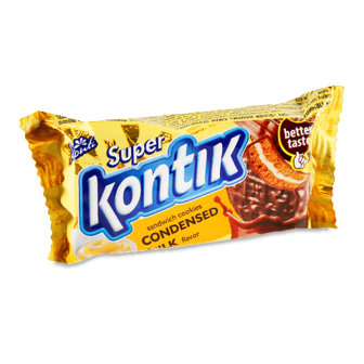 Печиво Konti Super Kontik зі смаком згущеного молока 90г