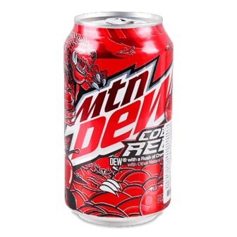 Напій газований Mountain Dew Code Red з/б 0,355л