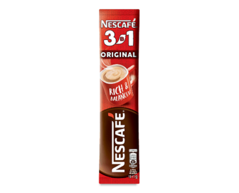 Напій кавовий Nescafe Original мікс 3 в 1 розчинний, 13г