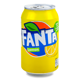 Напій Fanta зі смаком лимону газований з/б 0,33л
