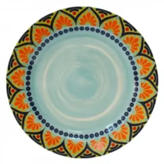 Тарілка обідня кругла Astera Arabesco Sapphire 27 см (A0480--DE 144-D3)
