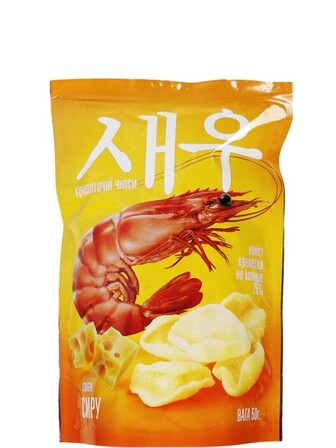 Креветкові чипси зі смаком сиру, Shrips, 50г
