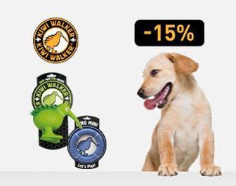 Знижка -15% на іграшки для собак Kiwi Walker!