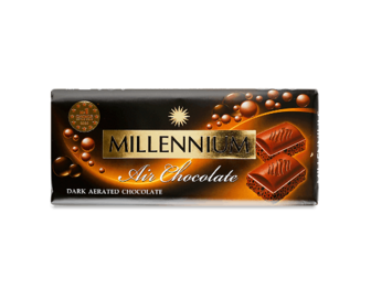 Шоколад чорний Millennium пористий, 85г
