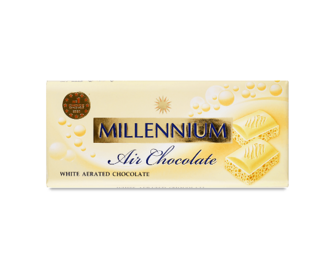 Шоколад білий Millennium пористий, 85г