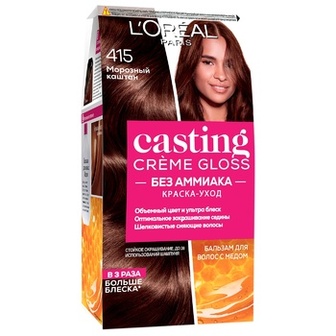 Фарба-догляд для волосся L'Oreal Paris Casting Creme Gloss 415 Морозний каштан без аміаку