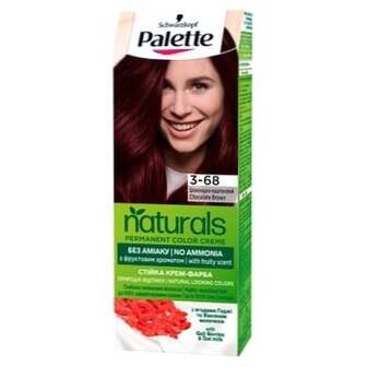Фарба для волосся Palette Naturals без аміаку 3-68 шоколадно-каштановий