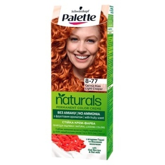 Фарба для волосся Palette Naturals без аміаку 8-77 світла мідь