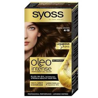 Фарба для волосся без аміаку SYOSS Oleo Intense 4-18 Шоколадний каштановий 115мл