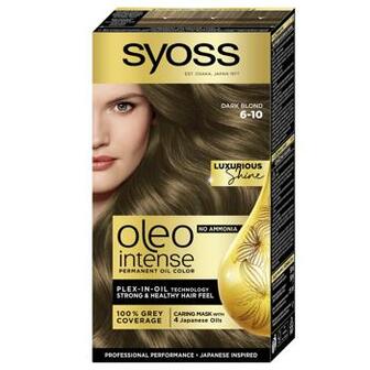 Фарба для волосся без аміаку SYOSS Oleo Intense 6-10 Темно-Русявий 115мл