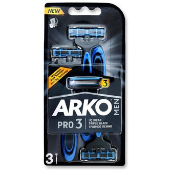 Станок для гоління Arko T3 потрійне лезо одноразовий 3шт