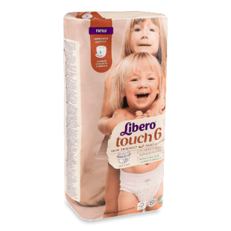 Підгузки-трусики Libero Touch Pants 6 (13-20 кг) 30шт