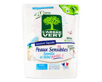 Засіб для прання L'Arbre Vert Чутлива шкіра, 1,53л