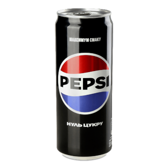 Напій Pepsi Black безалкогольний сильногазований з/б, 330мл
