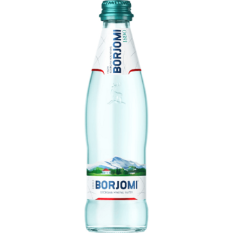 Вода мінеральна Borjomi сильногазована, скло, 0,33л