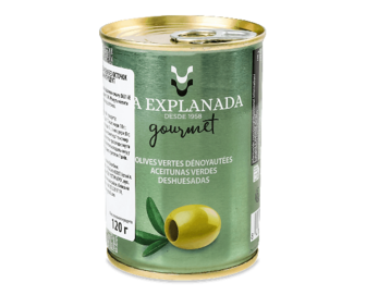 Оливки La Explanada зелені без кісточки з/б 300мл