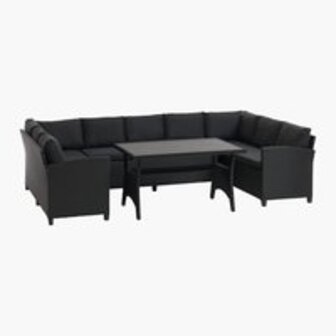 Комплект меблів для відпочинку ULLEHUSE з ємністю 9м чорний