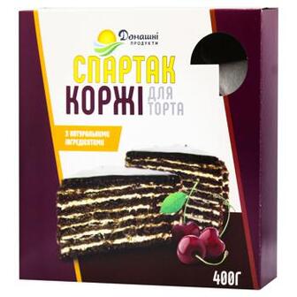 Коржі для торта Домашні Продукти Спартак шоколадні 400г