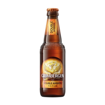 Пиво 0,33 л Grimbergen Дабл Амбрі спеціальне темне пастеризоване ск/бут 