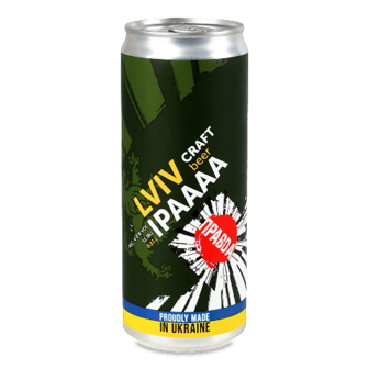 Пиво «Правда» Lviv IPA cвітле нефільтроване з/б 0,33л