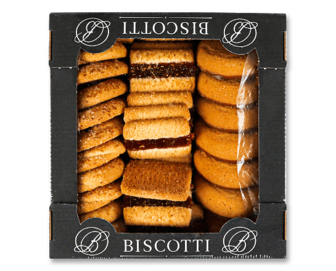 Печиво Biscotti Фраголіно Мікс здобне пісочно-відсадне, 0,55кг