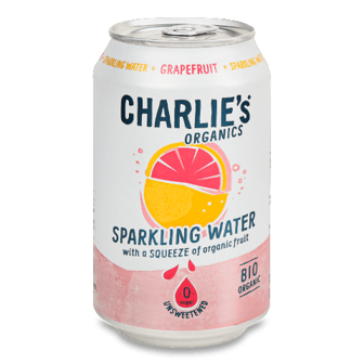 Вода мінеральна Charlie's з соком грейпфрута з/б, 0,33л
