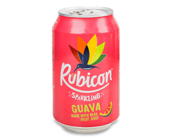 Напій Rubicon Guava сильногазований з/б, 0,33л