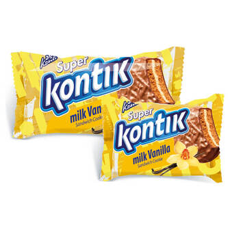 Печиво-cендвіч Konti Super Kontik з ваніллю 90г