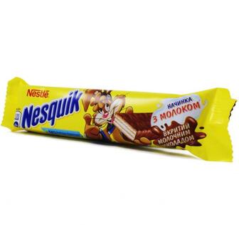 Вафлі Nesquik Nestle в молочному шоколаді 26г