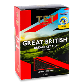 Чай чорний «ТЕТ» «Британська імперія» байховий листовий 100г