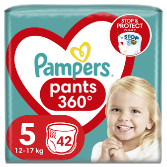 Підгузки-трусики Pampers Pants 5 (12-17 кг) 42шт